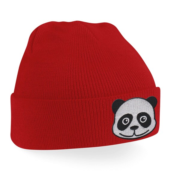 Cute Panda Beanie Panda Face Knitted 