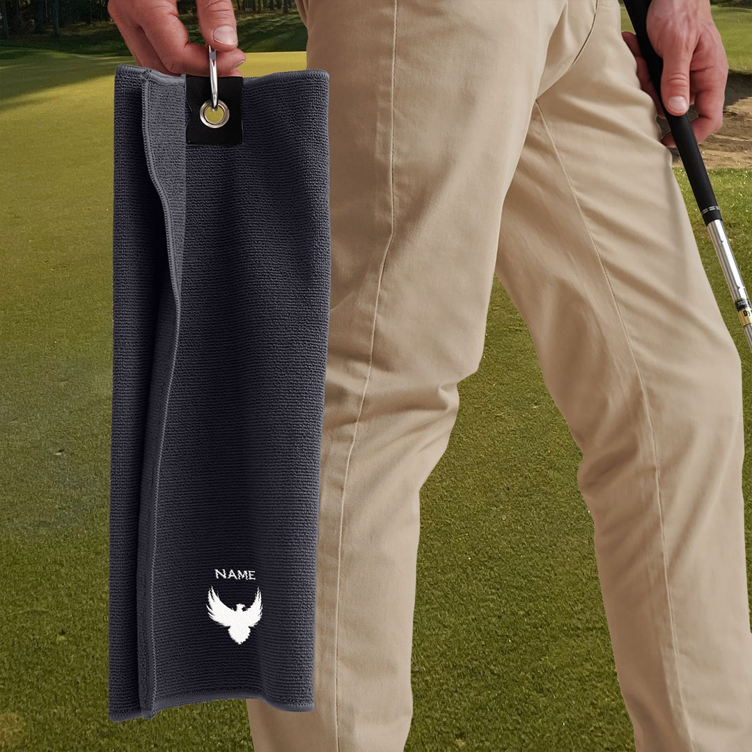 Personalised Golf Towel Includes 10 Golfing Tees Embroidered Etsy UK