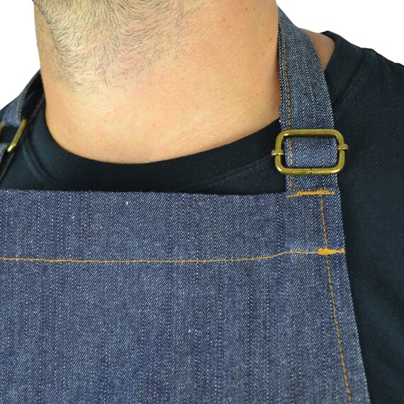 Blue Denim BBQ Apron Quality Fathers 