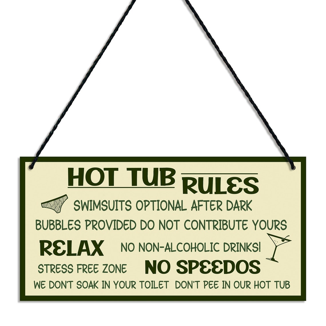 Hot Tub Signs and Plaques for Outside Funny Metal Sign Tin Etsy UK