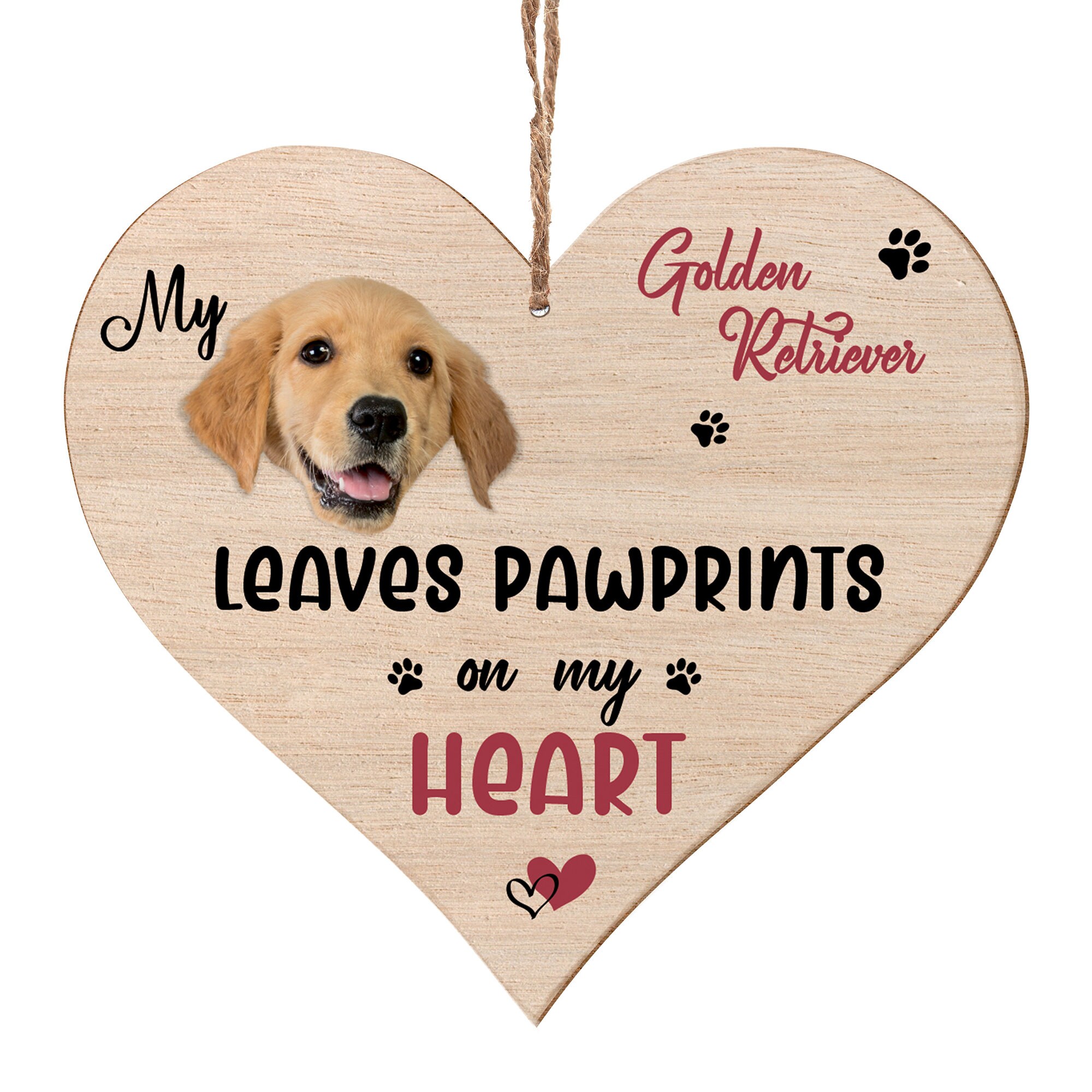 Golden Retriever Gifts for Dog Lovers Owners Wooden Hanging Etsy UK