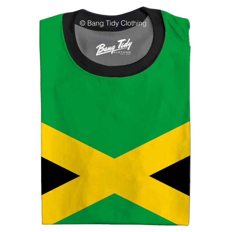 Jamaican Flag Shirt Men's Rasta Jamaica Clothing Top Etsy