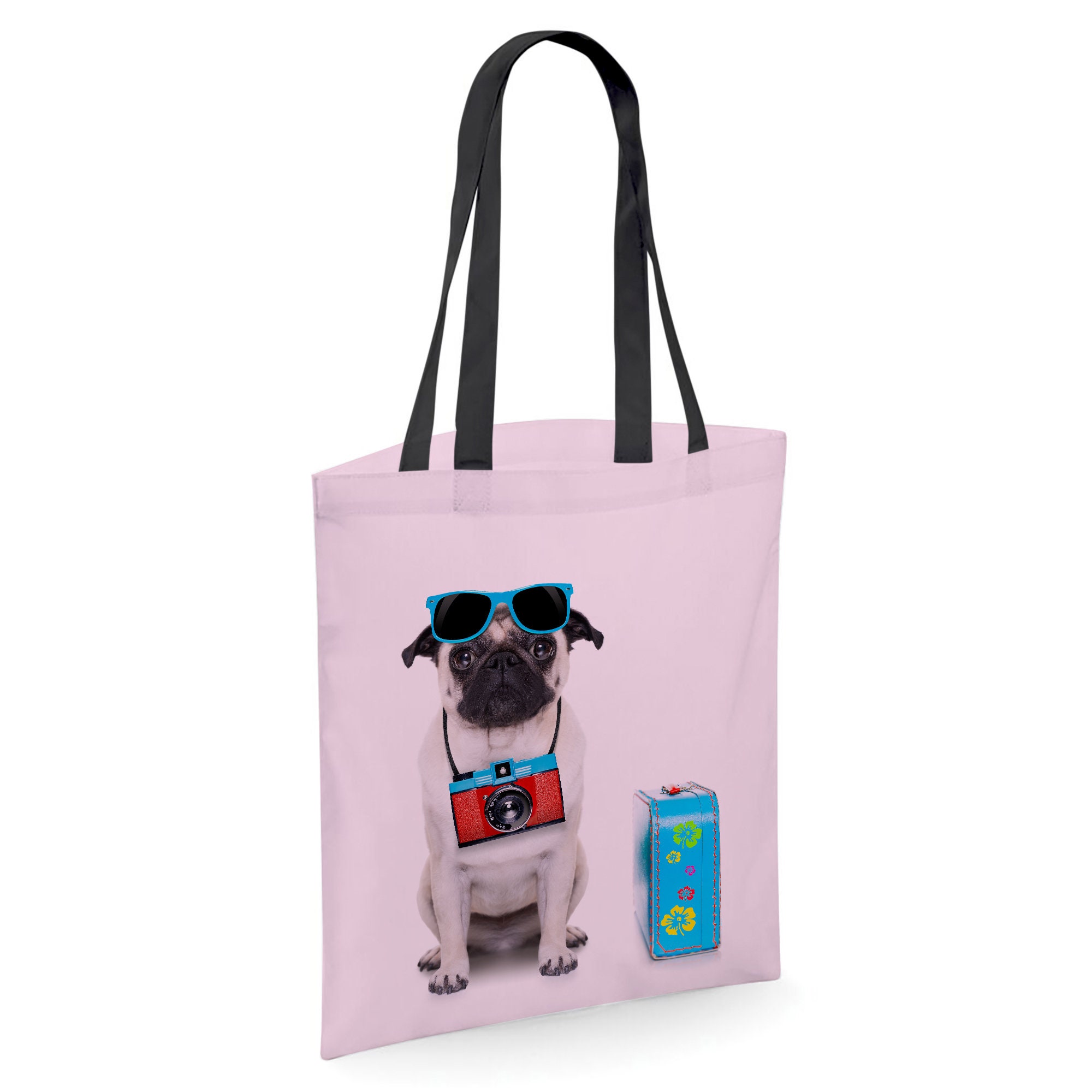 Pug Holiday Gifts for Dog Lovers Owners Reusable Shopper Etsy