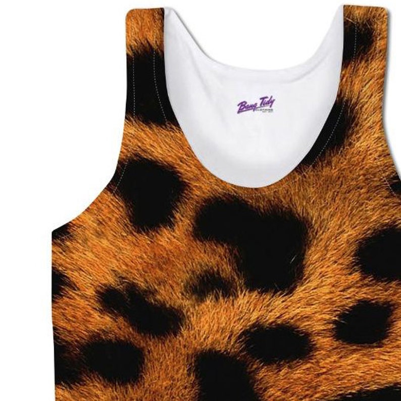 Mens Holiday Tank Top Leopard Print Vest Festival Clothing Etsy