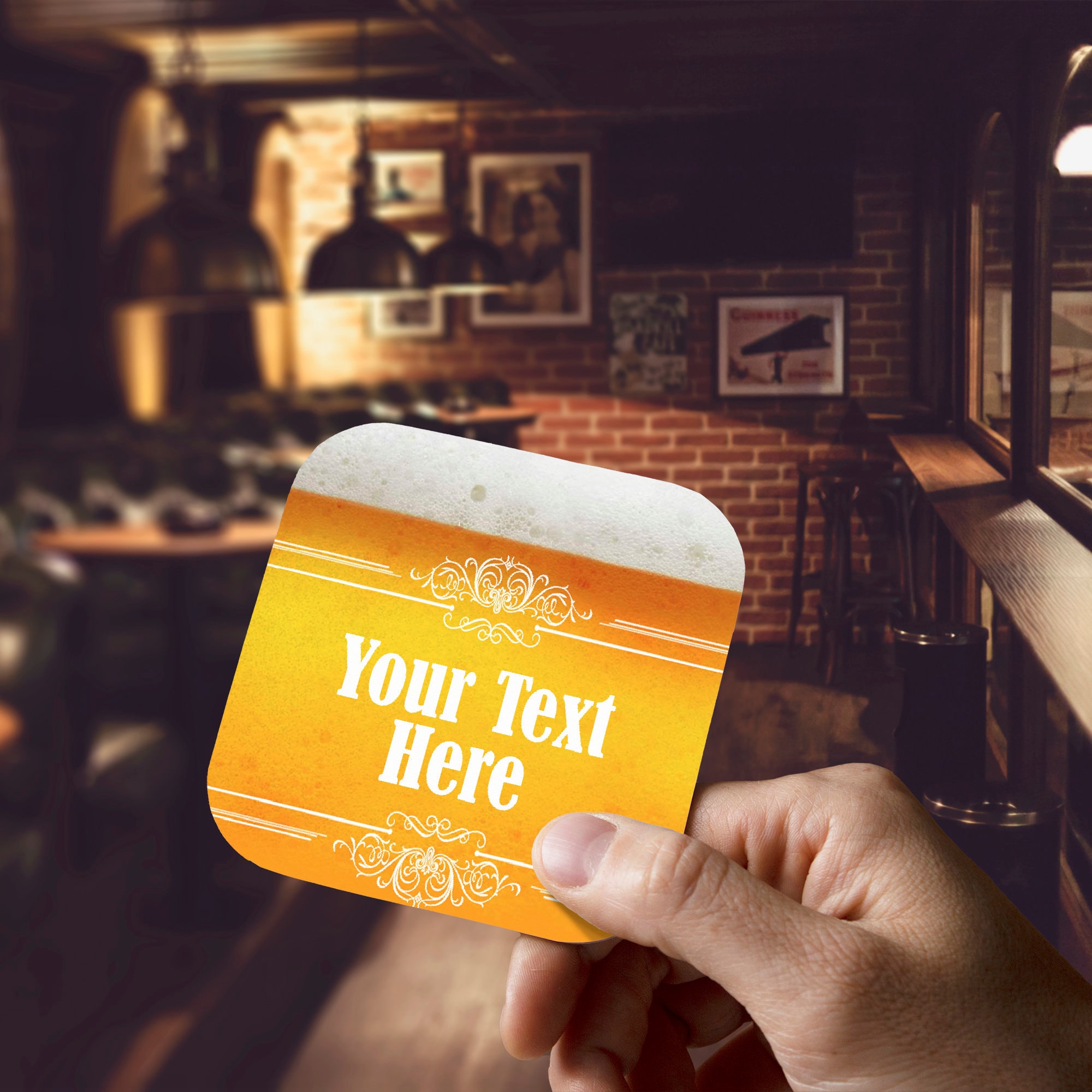 Personalised Beer Mats in Packs of 24 48 96 Multi Buy Etsy UK