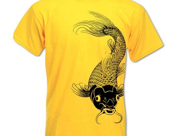 Men's Koi Carp Fish T Shirt Fishing T Shirt 