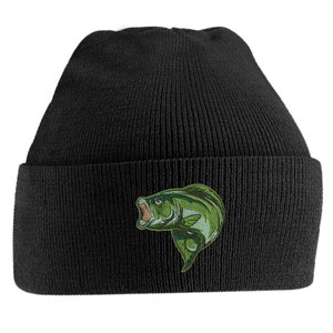 Fisherman Bass Beanie - Fishing Cap Gifts For Men - Bass Beanie