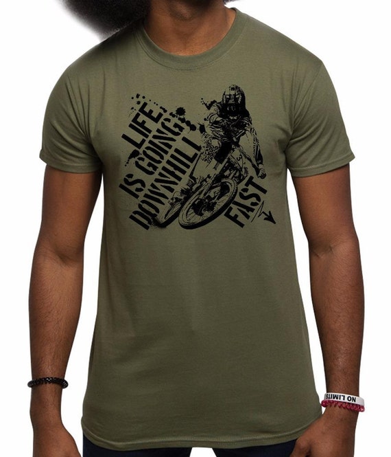 Mountain Biking MTB Bike T Shirt Etsy UK