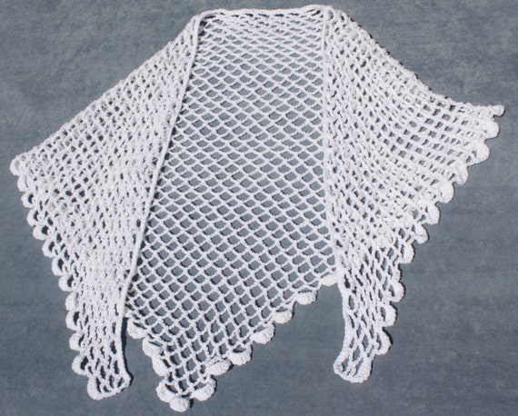 white crochet sarong