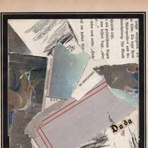 Dada Collage On Paper - &#39;&#39;Es geschieht für Dada&#39;&#39; Dadaism Dadaist Modernism Avant-garde Modernist
