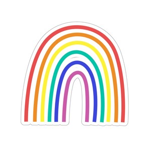 Rainbow Sticker, Water bottle Sticker, hydroflask sticker, cute sticker