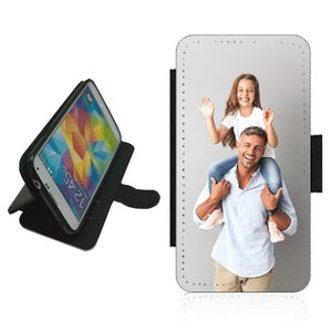 Capa de celular personalizada tipo carteira flip para iPhone 15/15 Pro/15 Pro Max/15 Plus, impressa PERSONALIZADA com sua imagem/foto/texto/logotipo