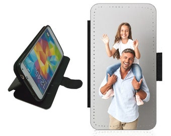 Personalised Flip Wallet iPhone 15 / 15 Pro / 15 Pro Max / 15 Plus Mobile Phone Case CUSTOM printed with your picture / photo / text / logo