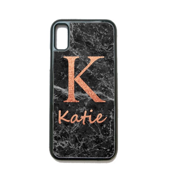 Custodia Rigida Per Telefono Personalizzata Con Iniziali In Marmo, Motivo A Vortice, Rosa E Grigio, Monogramma Elegante Per IPhone 12, 5 SE, 6, 7, 8 Plus, Samsung Galaxy, Motorola, HTC - Italia - Foto 6