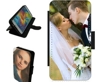 SAMSUNG A53 5G Phone Case PERSONALISED Flip Wallet CUSTOM printed cell phone cover with your picture / photo / text / logo