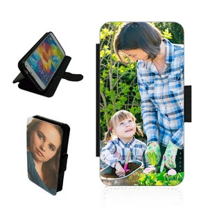 FUNDA PARA TELÉFONO MÓVIL SAMSUNG A14 PERSONALIZADA CON BILLETERA Y FOLLETO IMPRESA PERSONALIZADA CON SUS IMÁGENES/FOTOS/TEXTO/LOGO