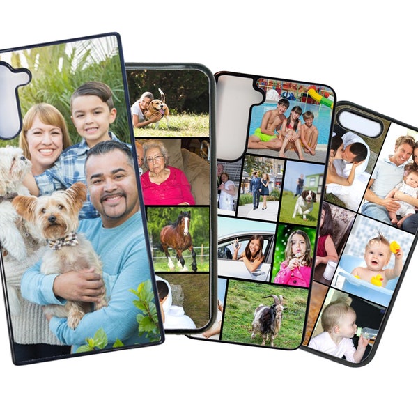 Personalised phone case Photo Custom printed cover for Samsung & iPhone 11 12 13 14 15 Pro Max Plus Galaxy A S