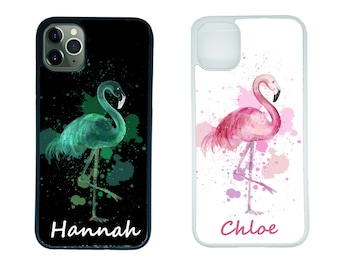 Flamingo personalised Phone Case Cover with any name to fit Apple iPhone 7 7+  8 8+ X XS max XR 11 11 Pro 11 Pro Max 12 13