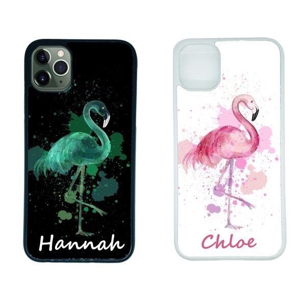 Flamingo personalised Phone Case Cover with any name to fit Apple iPhone 7 7+  8 8+ X XS max XR 11 11 Pro 11 Pro Max 12 13