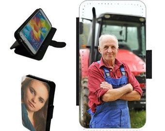 PERSONALISED SAMSUNG Galaxy A42 5g Phone Case Flip Wallet or Rubber Mobile Phone Cover with your pictures / photos / text / logo