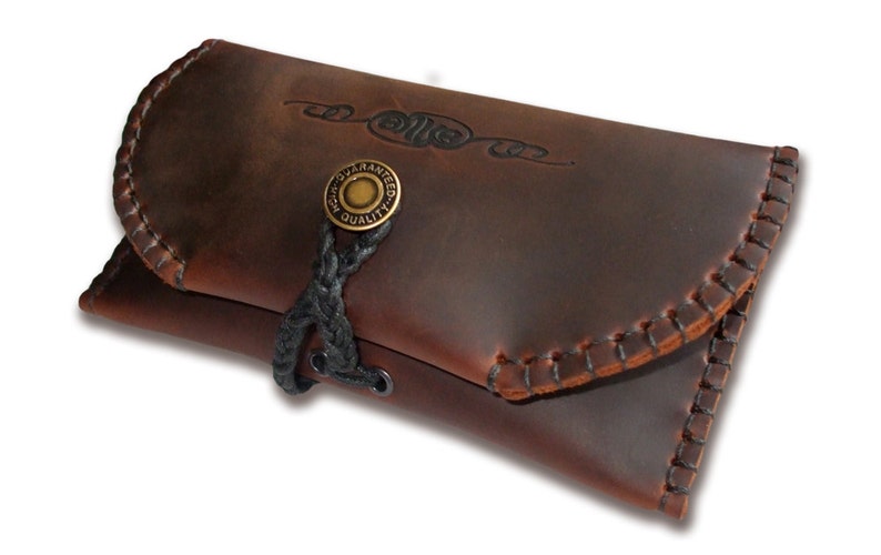 Handmade Leather Tobacco Pouch Simple but Etsy