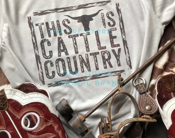 This Is Cattle Country Unisex Western Graphic T-Shirt