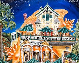 Hard Rock Cafe, Key West, Florida, conch shell art