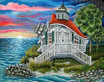 Boca Grande Light House, ein Muschelleuchtturm der Florida Keys