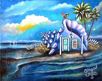 Serenity Conch House, Key West, Florida Keys, Local Key West Artwork