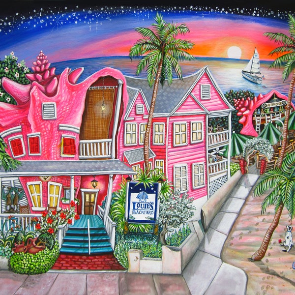 Louis Backyard Key West Etsy