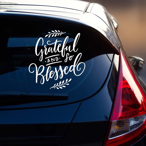Blessed sticker for car online