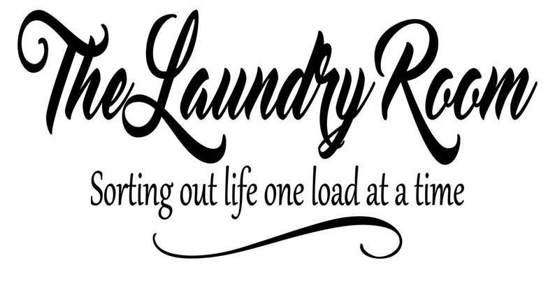 The Laundry Room Sorting Out Life One Load at A Time // Wall - Etsy