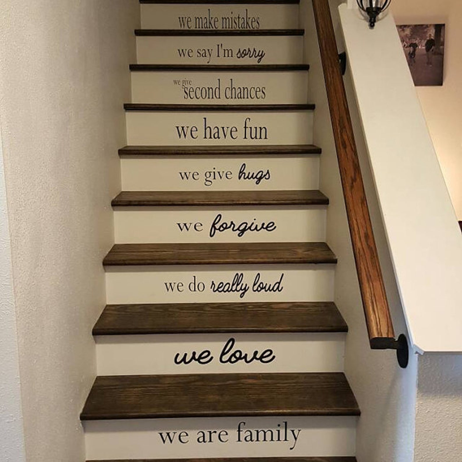 House Rules Stair Decal Stickers Family Rules Decal Sticker Etsy