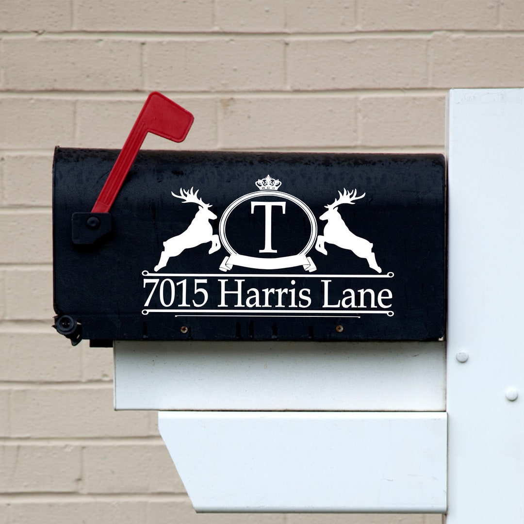 Moose Mailbox Decal // Elk Mailbox Decal // Reindeer Mailbox Etsy