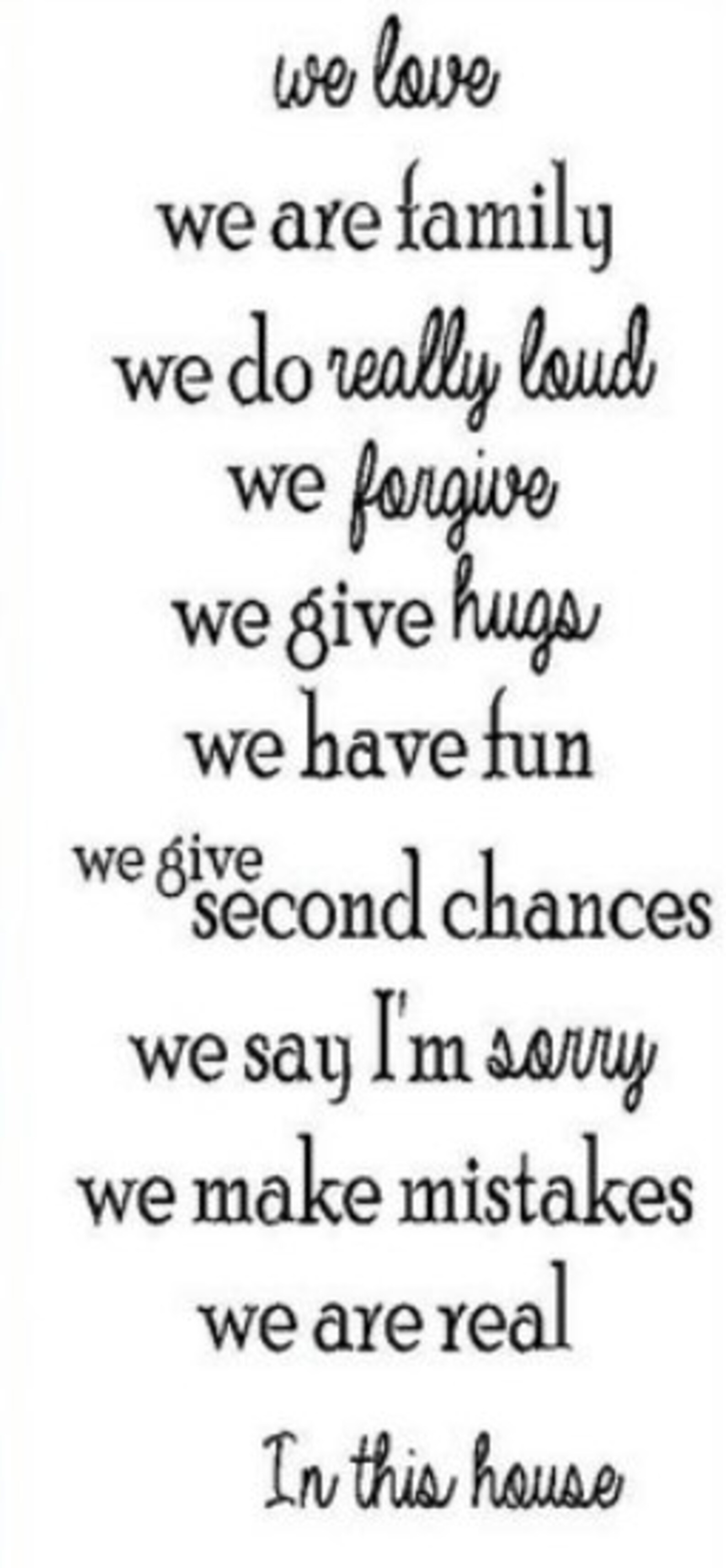 House Rules Stair Decal Stickers Family Rules Decal Sticker Etsy