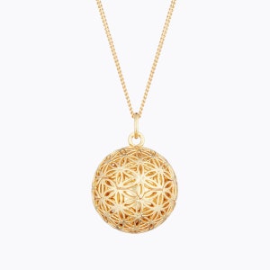 FLOWER OF LIFE Maternity Necklace on chain