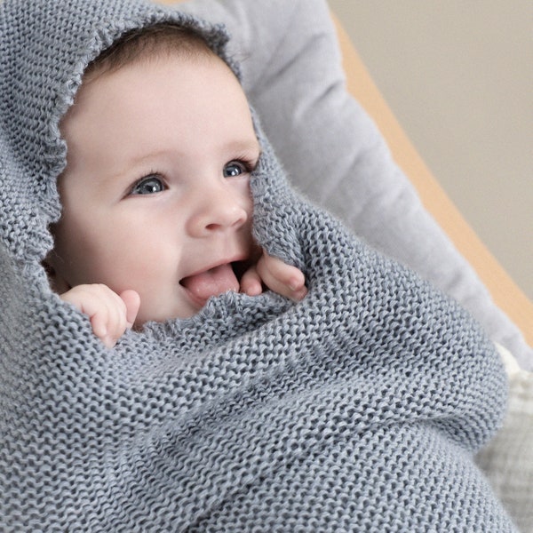 Couverture d’emmaillotage pour bébé COCON DE LAINE