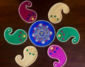 Beautiful Diwali decor/Home decor /Wedding decor/henna tealights/Diwali favor/Mehndi nite Mehndi party decor table decor Indian festival