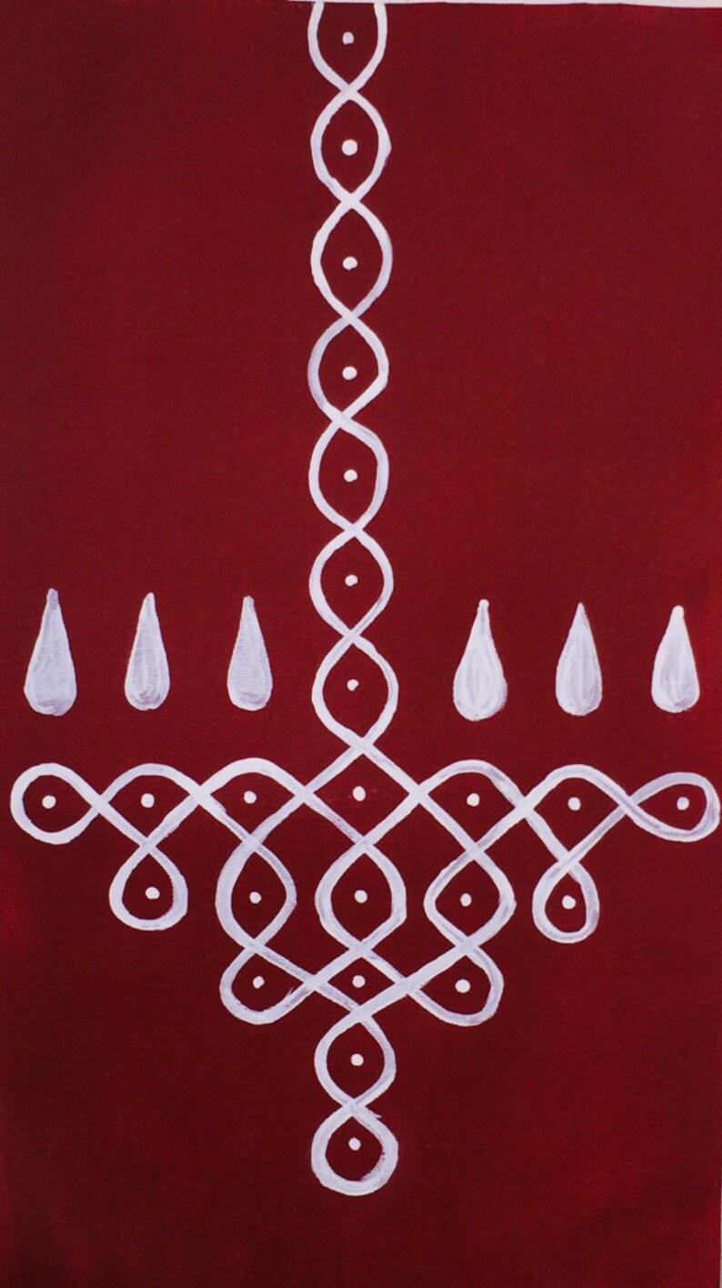 Indian Floor Art Rangoli Art Kolam Mandala Wall Art Hindu Etsy