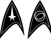 Star Trek Vinyl Sticker / Vinyl Decal / Laptop Decal / Water Bottle Sticker / Car Decal / Insignia Sticker /