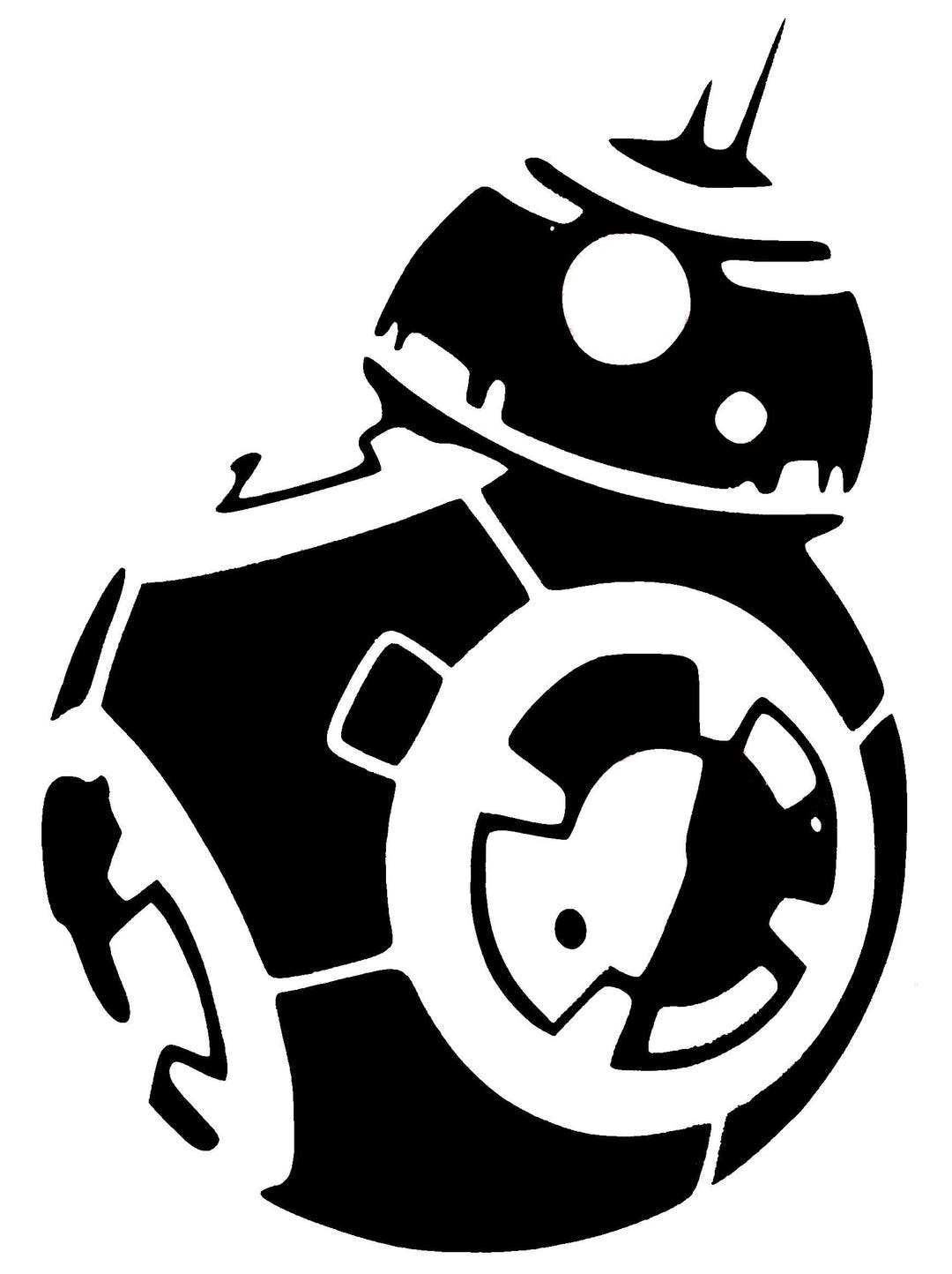 BB8 Vinyl Sticker / Vinyl Decal / Laptop Decal / Water Bottle Sticker ...