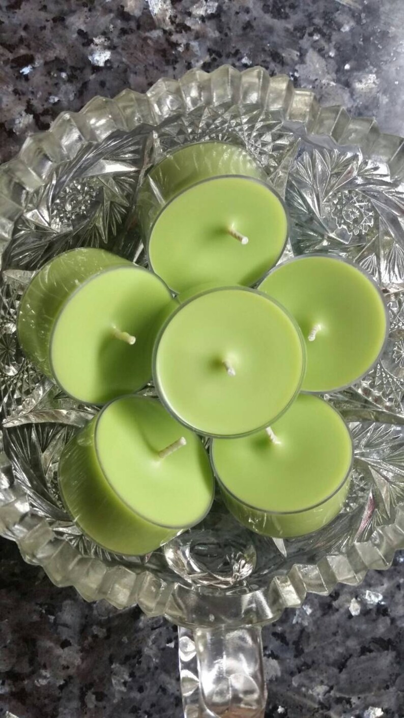 Macintosh Apple Scented Tea Light Candles All Natural Soy Etsy