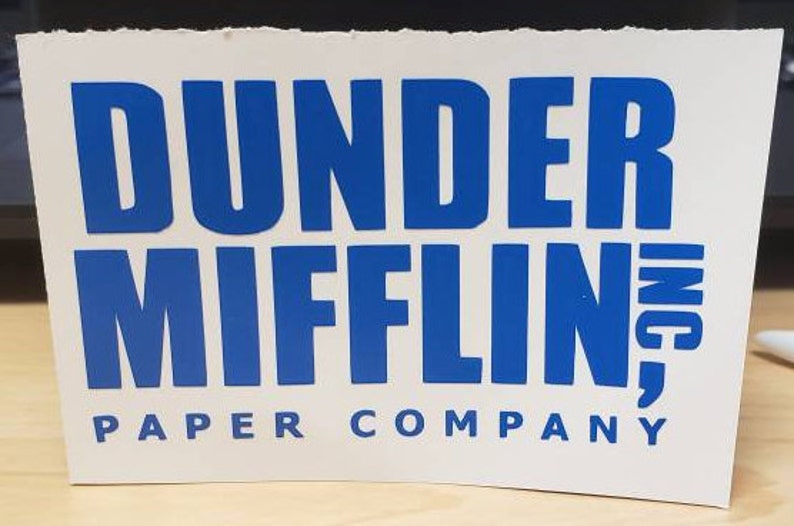 GT Graphics The Office Dunder Mifflin Vinyl Sticker Waterproof Decal