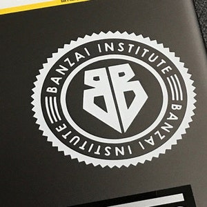 Buckaroo Banzai Vinyl Sticker / Vinyl Decal / Banzai Institute / Laptop Decal / Water Bottle Sticker / Car Decal