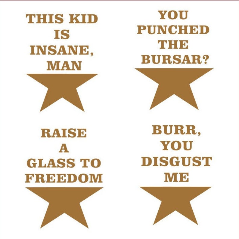 Hamilton Vinyl Sticker / Vinyl Decal / Musical / Laptop Decal Etsy