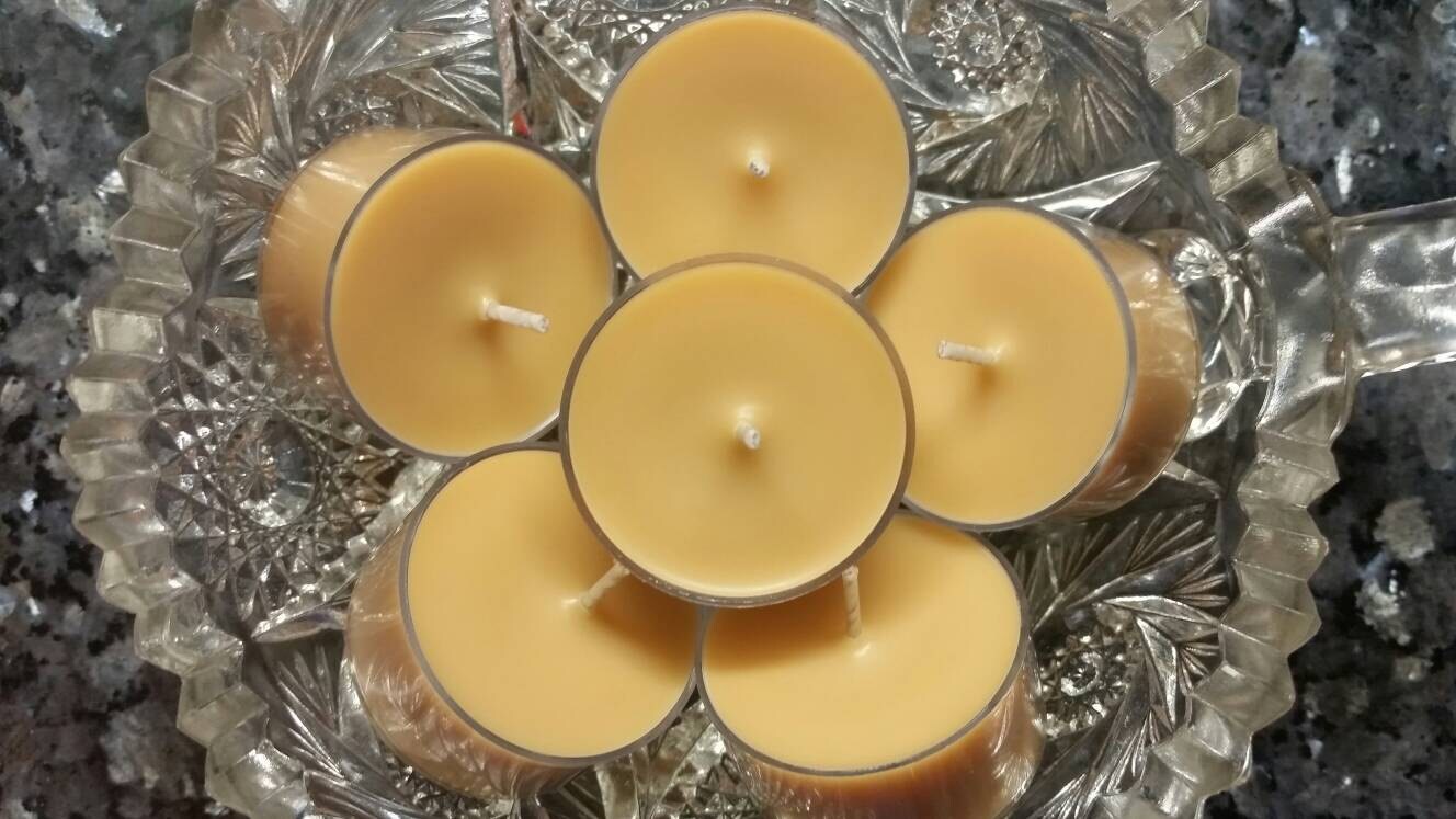 Very Vanilla Scented Tea Light Candles All Natural Soy Wax Etsy