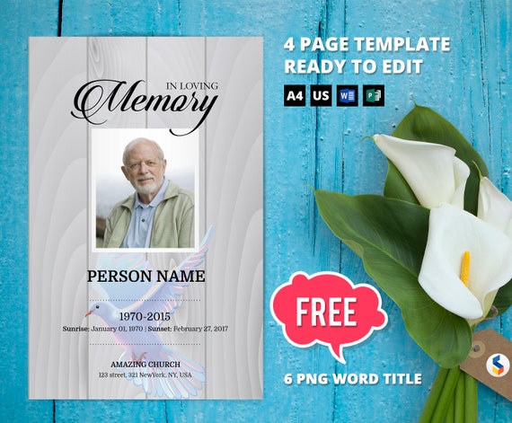 Memorial Program Template Free from i.etsystatic.com