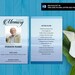 BLUE MOUNTAIN | Printable Prayer Card, Funeral Card Template,funeral ...