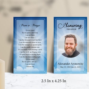Hemelse hemel gebed kaartsjabloon | Microsoft Word- en Canva-sjabloon