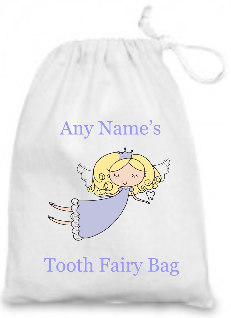 Beautiful Personalised Keepsake Tooth Fairy Bag